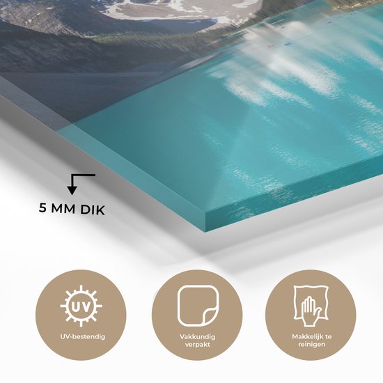 Peinture sur Verre - Lac Moraine au Canada - 120x80 cm - Peintures sur Verre Peintures - Photo sur Glas