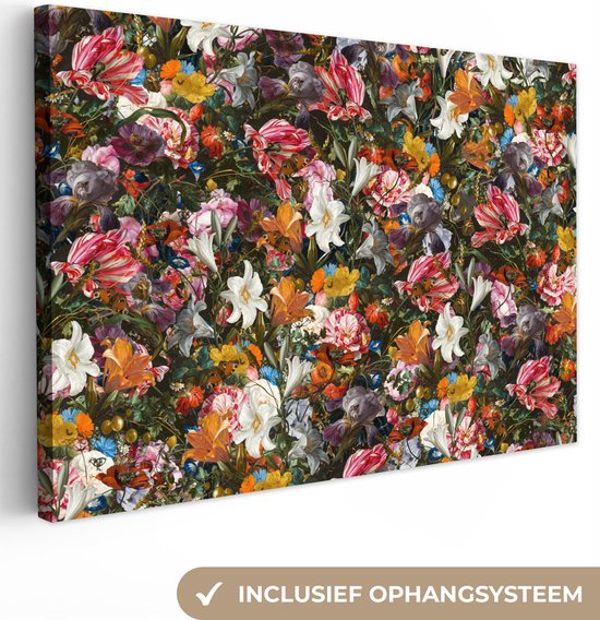 Oude Meesters Canvas - 120x80 - Peinture sur toile - Fleurs - Art - Oude Meesters