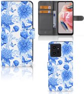Hoesje voor Xiaomi Redmi Note 12 4G Flowers Blue