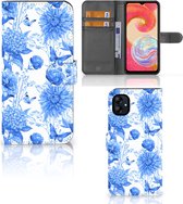 Hoesje voor Geschikt voor Samsung Galaxy A04e Flowers Blue