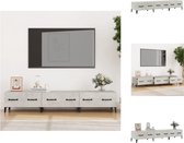 vidaXL Tv-meubel Betongrijs 150x34.5x30 cm - Modern Meubel met Opbergruimte - Kast