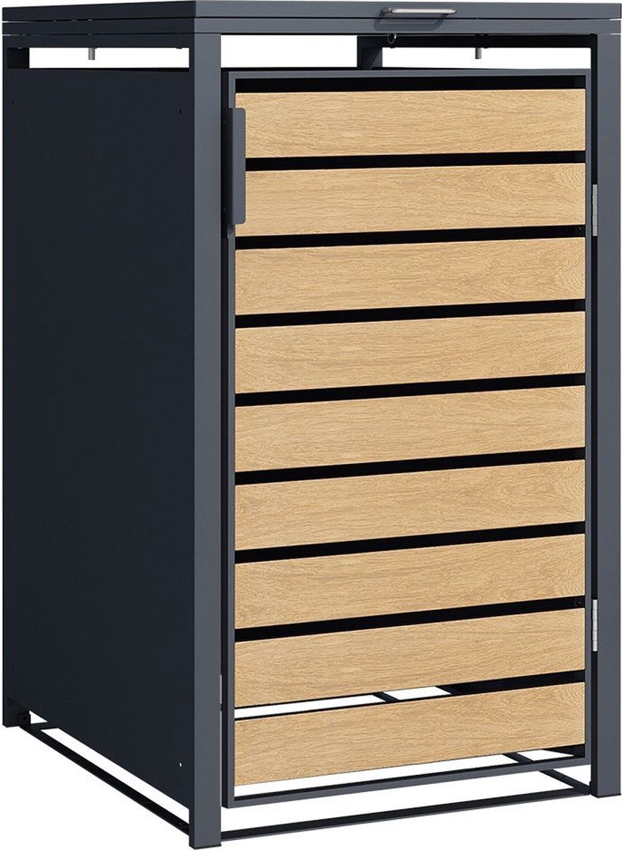 IVOL Containerombouw - 1 container - Kliko ombouw - Houtlook - Containerberging voor 1 afvalbak