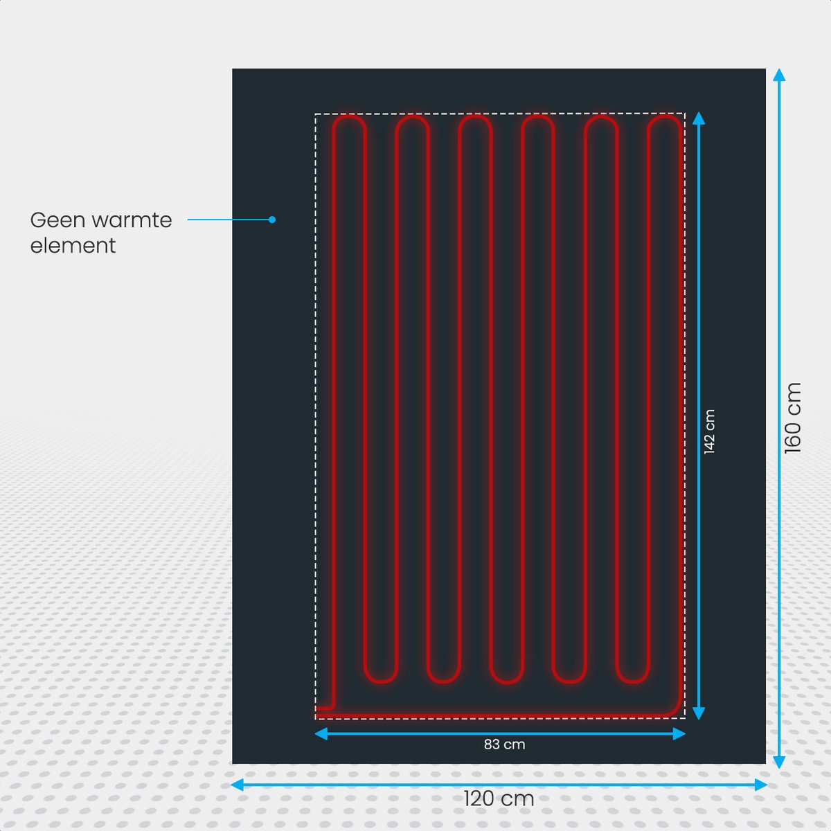 Auronic Elektrische Bovendeken - 160 x 120 cm - 1 Persoons Omslagdeken - 3 Warmtestanden met Timer & Automatische Uitschakeling - Verwarmingsdeken - Wasbaar - Antraciet – foto 8