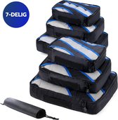 EDSYS Koffer Organizer Set 7-delig - Bagage Organizer - Packing Cubes - Travel Backpack Kledingzakken