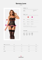 OBSESSIVE CORSETS | Obsessive - Serena Love Corset and Thong Xs/s | Lingerie Set | Sexy Lingerie