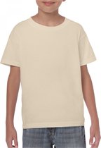 T-shirt Kind 12/14 years (XL) Gildan Ronde hals Korte mouw Sand (x72) 100% Katoen