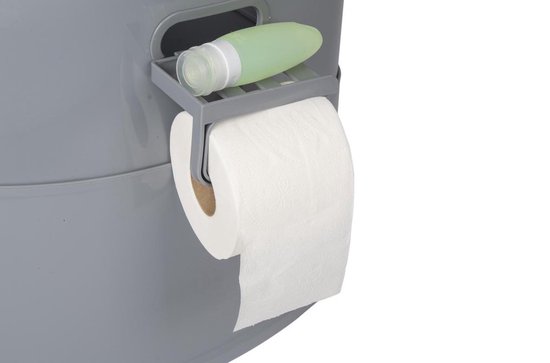CRESTONE - Camping Toilet - Deelbaar - Draagbaar toilet - Milieuvriendelijk - Chemisch toilet - Toilet training - Zindelijkheidstraining - Hoge zit 45-50 cm - 7 Liter bak - Incl. deksel en rolhouder van Merkloos — afbeelding 5