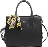 Flora & Co - trendy shopper - handtas - fashion riem - zwart