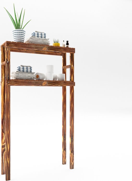 Wandrek Visby met 3 planken verstelbaar houtkleurig