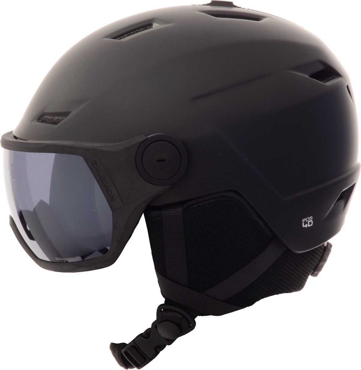 Salomon Pioneer Lt Visor Skihelm Unisex Matzwart Maat 59-62 Cm (l