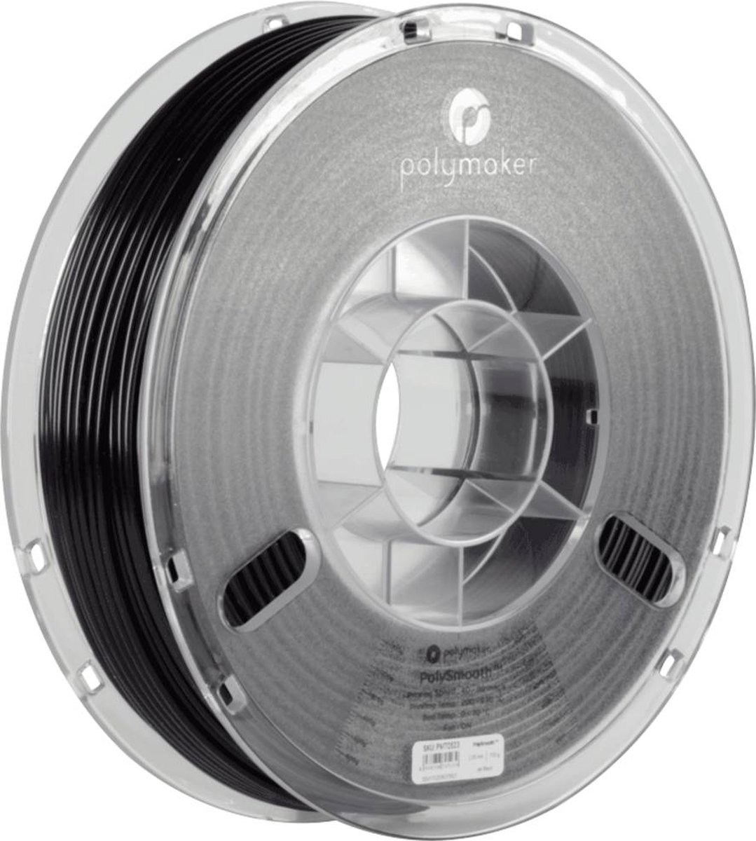 Polymaker PJ01001 PolySmooth Filament PVB Polijstbaar 1.75 mm 750 g Zwart 1 stuk(s) Kleurloos