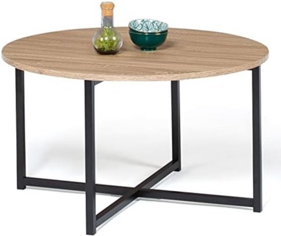 Table basse Detroit ronde, 70 cm, design industriel | bol
