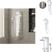 vidaXL Panneau de douche - Panneau de douche - 25x43x110 cm - Boîtier en plastique léger - Matériel de montage pour accessoires de salle de bain