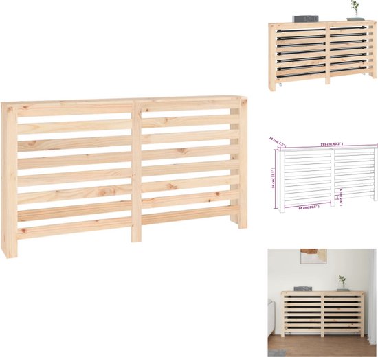 Radiatorombouw 169x19x84 cm massief grenenhout grijs kopen? | .nl