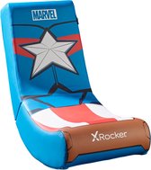 X-Rocker - Officiele Marvel Captain America Inklapbare Gaming Stoel - Zetel Junior 6 tot 12 jaar
