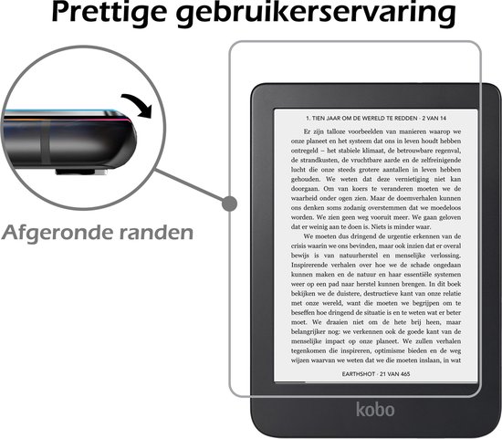 Hoesje Geschikt voor Kobo Clara 2E Hoes Book Case - Hoes Geschikt voor Kobo Clara 2E Hoesje Book Cover Met Screenprotector - Donkergroen van Hoesje  — afbeelding 4