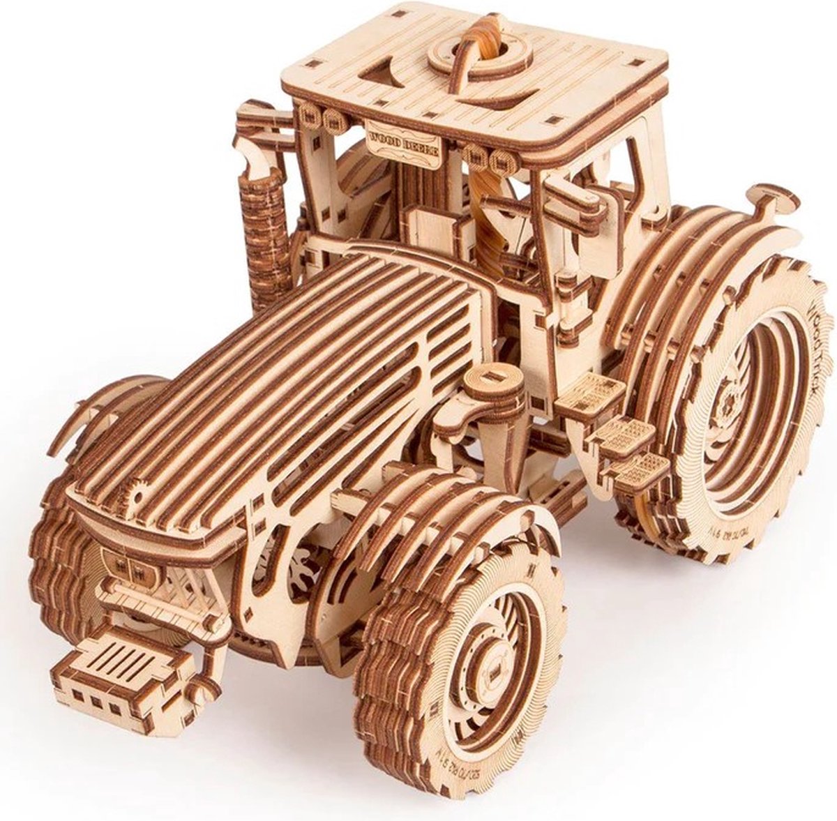 Wood Trick – Modelbouw 3D houten puzzel – Tractor (WDTK006) – 401 stuks - Geen lijm noch verf nodig! — afbeelding 21