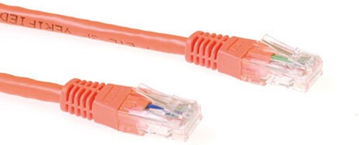 ACT IB4315 U/UTP CAT6A Patchkabel Oranje - 15 meter