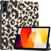iMoshion Tablet Hoes Geschikt voor Xiaomi Redmi Pad SE - iMoshion Design Trifold Bookcase - Meerkleurig /Leopard