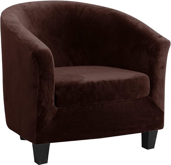 fauteuilbeschermer, fauteuilhoes, fauteuilspreien, uittrekbare elastische fauteuil, velours fauteuilhoes met armleuningen voor caféstoel, clubstoel, loungestoel, cocktailstoel