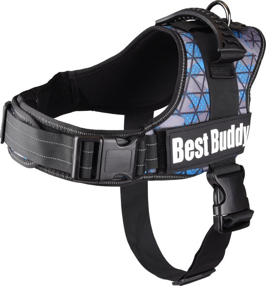 Hondentuig Best Buddy Pluto Blauw Triangle - Blauw - 80 - 100 cm x 50 mm