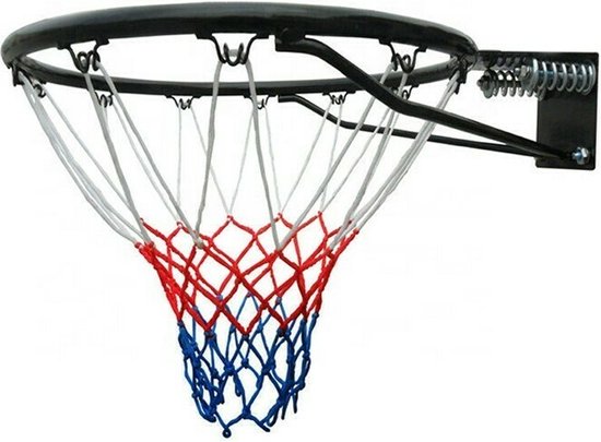 Pegasi Basketbalring Met Veren 45cm - Basketbalring - Basketbalring Met Net - Zwart