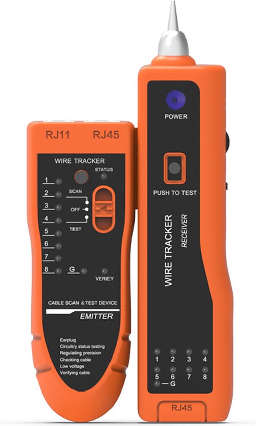 Testeur de câble réseau RJ45, RJ11, RJ12, Cat5, UTP, LAN, Test de câble à  distance