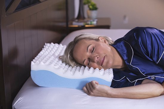 Contour Comfort pillow | comfort kussen | ondersteunend kussen | ergonomisch kussen | spierontspannend kussen