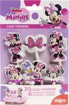 Taart / Cupcake topper - Minnie mouse