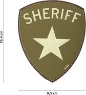 101 Inc Embleem 3D Pvc Sheriff Groen  18043