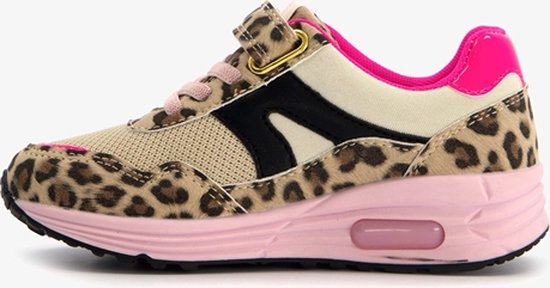 Blue Box meisjes sneakers met luipaardprint - Roze - Maat 28