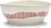 Serax Feast By Ottolenghi Kom Ø18 White Swirl Stripes Red