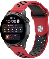 By Qubix Sport Edition - Rood + zwart - Xiaomi Mi Watch - Xiaomi Watch S1 - S1 Pro - S1 Active - Watch S2