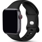 Sportband Apple Watch Bandje Zwart Roze 42/44/45/49 mm – Series 1/2/3/4/5/6/7/SE/ en Ultra