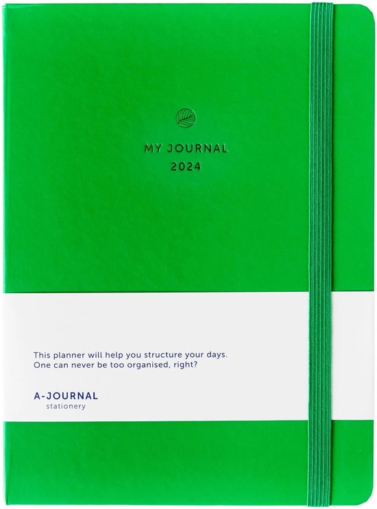 My Journal Agenda 2024 - Bright Green - A-Journal