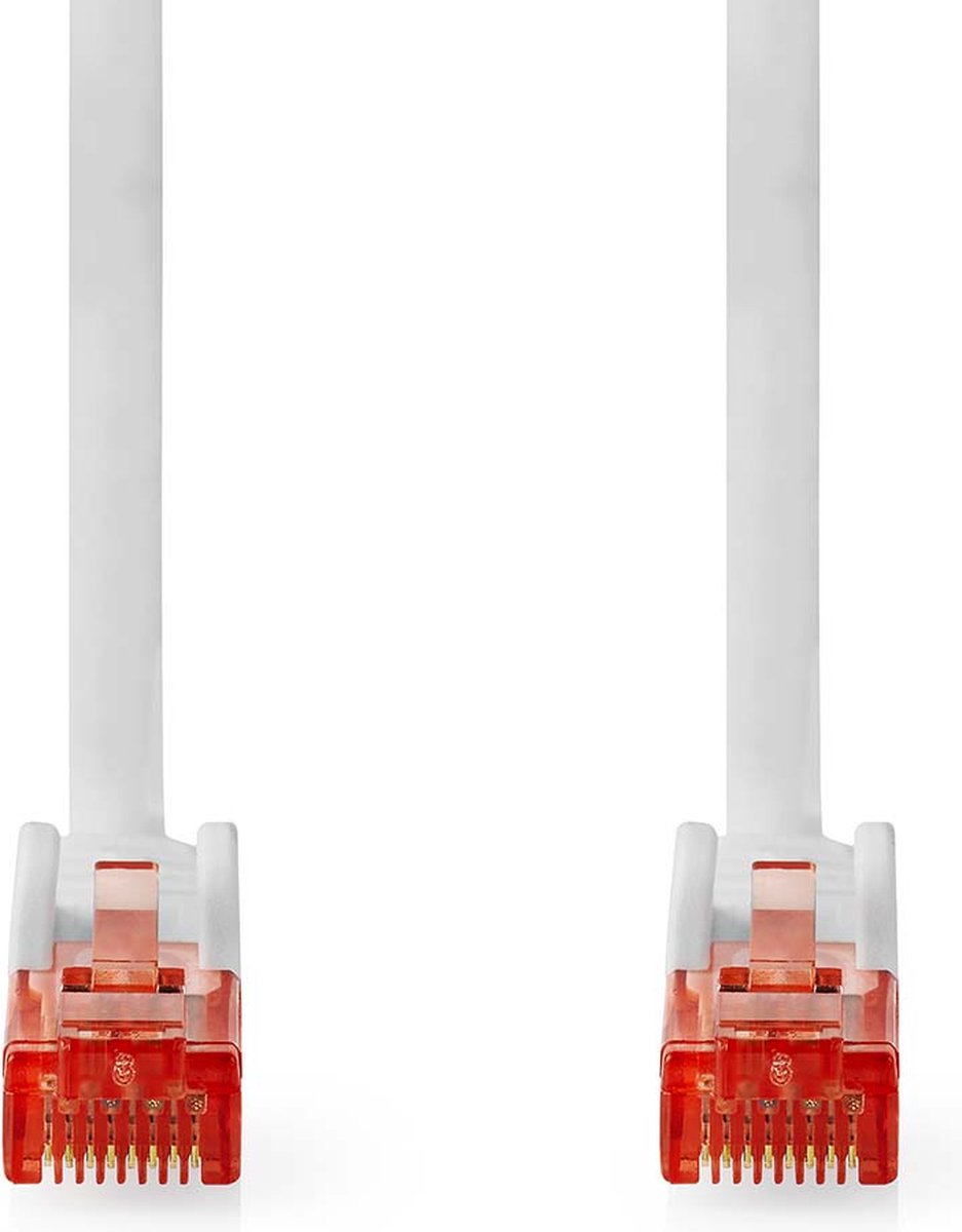 Nedis CAT6 Netwerkkabel - RJ45 Male - RJ45 Male - U/UTP - 15.0 m - Rond - PVC - Wit - Label