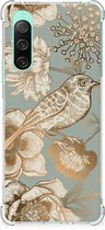 Case geschikt voor Geschikt voor Sony Xperia 10 V Vintage Bird Flowers