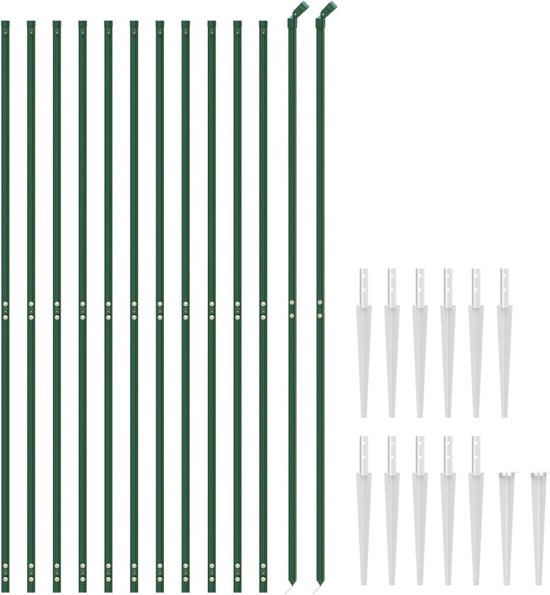 Flexibele tuinrand, 15 m, tuinrand voor buiten, hoogte 5 cm, kunststof