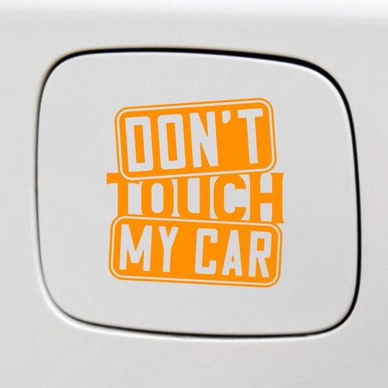 Kiwistar Adesivo Auto Cromato Oro 'Don't Touch My Car' 12x10 Cm - Decalcomania Resistente UV E Intemperie, Per Auto, Moto, Laptop, Made In Germany - 5