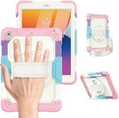 Griffin Case - Geschikt voor iPad Hoes 7e, 8e, 9e Generatie -10.2 inch (2019,2020,2021) - Regenboog Roze