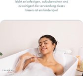 Badkussen: het beste badkussen van Tranquil Beauty voor hoofd en nek – baden met comfort met het hoogwaardige, duurzame, eenvoudig te reinigen microvezelmateriaal.