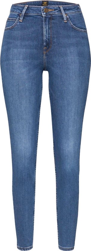 Lee SCARLETT HIGH - Jeans Skinny Fit - worn ebony/donkerblauw denim