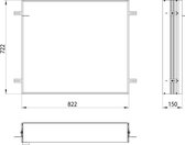 Emco Asis Montageraam 80cm Aluminium