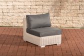 Clp Ariano Middenelement - 5mm Poly-rotan - Rotan kleur: Wit Grijs