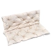 Kussen voor schommelstoel - 100% polyester - Crème - 120 x 98 cm