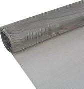 Gaas 150x500 cm roestvrij staal zilverkleurig
