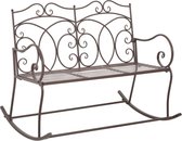 Tuinbank 104 cm ijzer antiekbruin
