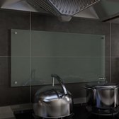 Spatscherm keuken 80x40 cm gehard glas wit