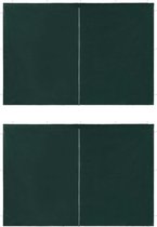Tentwanden - 100% PE - Groen - 2 st - 0% PE • Afmetingen: 300 x 195 cm