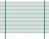 Dubbelstaafmatten en palen 2008x1630 mm 8 m groen